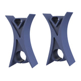 Maxbell 2Pcs Violin Stopper for Bow Instrument Accessories Easy to Use Learning Practice navy blue
