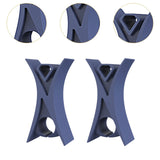 Maxbell 2Pcs Violin Stopper for Bow Instrument Accessories Easy to Use Learning Practice navy blue