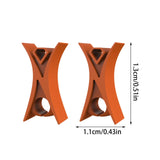 Maxbell 2Pcs Violin Stopper for Bow Instrument Accessories Easy to Use Learning Practice orange