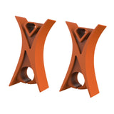 Maxbell 2Pcs Violin Stopper for Bow Instrument Accessories Easy to Use Learning Practice orange
