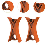 Maxbell 2Pcs Violin Stopper for Bow Instrument Accessories Easy to Use Learning Practice orange