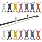 Maxbell 2Pcs Violin Stopper for Bow Instrument Accessories Easy to Use Learning Practice orange