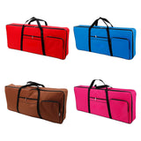 Maxbell 61 Key Keyboard Case Carrying Case Waterproof Piano Gig Bag for Music Studio blue