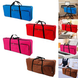 Maxbell 61 Key Keyboard Case Carrying Case Waterproof Piano Gig Bag for Music Studio blue