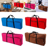Maxbell 61 Key Keyboard Case Carrying Case Waterproof Piano Gig Bag for Music Studio blue