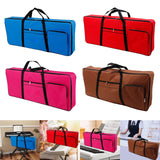 Maxbell 61 Key Keyboard Case Carrying Case Waterproof Piano Gig Bag for Music Studio blue