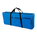 Maxbell 61 Key Keyboard Case Carrying Case Waterproof Piano Gig Bag for Music Studio blue