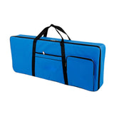 Maxbell 61 Key Keyboard Case Carrying Case Waterproof Piano Gig Bag for Music Studio blue