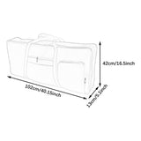 Maxbell 61 Key Keyboard Case Carrying Case Waterproof Piano Gig Bag for Music Studio blue