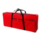 Maxbell 61 Key Keyboard Case Carrying Case Waterproof Piano Gig Bag for Music Studio red