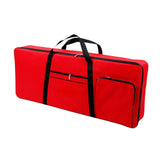 Maxbell 61 Key Keyboard Case Carrying Case Waterproof Piano Gig Bag for Music Studio red