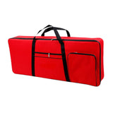 Maxbell 61 Key Keyboard Case Carrying Case Waterproof Piano Gig Bag for Music Studio red