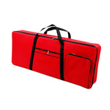 Maxbell 61 Key Keyboard Case Carrying Case Waterproof Piano Gig Bag for Music Studio red