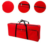 Maxbell 61 Key Keyboard Case Carrying Case Waterproof Piano Gig Bag for Music Studio red