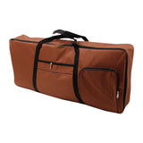 Maxbell 61 Key Keyboard Case Carrying Case Waterproof Piano Gig Bag for Music Studio brown
