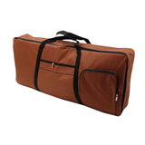 Maxbell 61 Key Keyboard Case Carrying Case Waterproof Piano Gig Bag for Music Studio brown