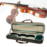 Maxbell Violin Storage Case Handbag Easy Carrying for Beginner Violin Lovers Players green and coffee