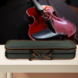 Maxbell Violin Storage Case Handbag Easy Carrying for Beginner Violin Lovers Players green and coffee