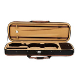 Maxbell Violin Storage Case Handbag Easy Carrying for Beginner Violin Lovers Players black and coffee