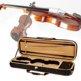 Maxbell Violin Storage Case Handbag Easy Carrying for Beginner Violin Lovers Players black and coffee