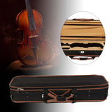 Maxbell Violin Storage Case Handbag Easy Carrying for Beginner Violin Lovers Players black and coffee