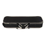 Maxbell Violin Storage Case Handbag Easy Carrying for Beginner Violin Lovers Players white and black