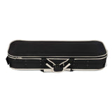 Maxbell Violin Storage Case Handbag Easy Carrying for Beginner Violin Lovers Players white and black