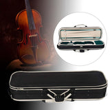 Maxbell Violin Storage Case Handbag Easy Carrying for Beginner Violin Lovers Players white and black