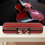 Maxbell Violin Storage Case Handbag Easy Carrying for Beginner Violin Lovers Players red and white