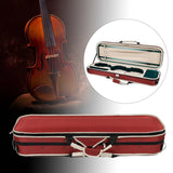 Maxbell Violin Storage Case Handbag Easy Carrying for Beginner Violin Lovers Players red and white