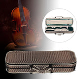 Maxbell Violin Storage Case Handbag Easy Carrying for Beginner Violin Lovers Players white grids