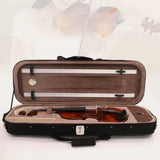 Maxbell Portable 4/4 Violin Case Rectangular 79x26cm Foam Lining Violin Carrying Bag Style C