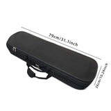 Maxbell Portable 4/4 Violin Case Rectangular 79x26cm Foam Lining Violin Carrying Bag Style C
