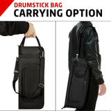 Maxbell Drum Sticks Bag Thickened Drum Mallet Bag for Stage Drummer Drum Accessories