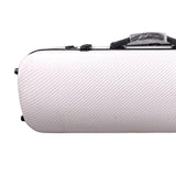Maxbell 4/4 Violin Hard Shell Case Sturdy Protective for Beginner Gift Violin Player White