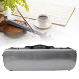Maxbell 4/4 Violin Hard Shell Case Sturdy Protective for Beginner Gift Violin Player Argent