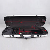 Maxbell 4/4 Violin Hard Shell Case with Password Lock Violin Protection Box for Gift White