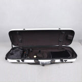 Maxbell 4/4 Violin Hard Shell Case with Password Lock Violin Protection Box for Gift White