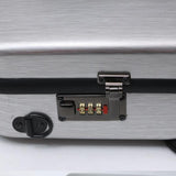 Maxbell 4/4 Violin Hard Shell Case with Password Lock Violin Protection Box for Gift Argent