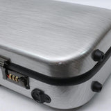 Maxbell 4/4 Violin Hard Shell Case with Password Lock Violin Protection Box for Gift Argent