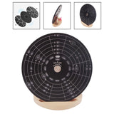 Maxbell Melody Chords Tool Aluminium Alloy Circle Chords Wheel for Teachers Beginner S with base