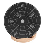 Maxbell Melody Chords Tool Aluminium Alloy Circle Chords Wheel for Teachers Beginner L with base