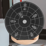 Maxbell Melody Chords Tool Aluminium Alloy Circle Chords Wheel for Teachers Beginner L with base