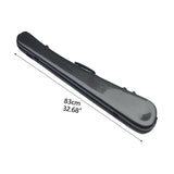 Maxbell Cello Bow Case Rainproof Hard Carrying Case for Camping Performances Concert black