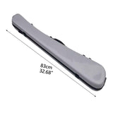 Maxbell Cello Bow Case Rainproof Hard Carrying Case for Camping Performances Concert white