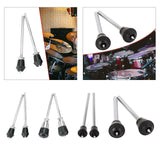 Maxbell 2Pcs Metal Floor Tom Drum Legs DIY Professional Stable Anti Slip Accessories 201