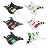 Maxbell Guitar Pickguard Right Electric Guitar Pickguard Pickup for Electric Guitars Black and yellow