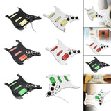 Maxbell Guitar Pickguard Right Electric Guitar Pickguard Pickup for Electric Guitars Black and yellow