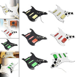 Maxbell Guitar Pickguard Right Electric Guitar Pickguard Pickup for Electric Guitars Black and yellow