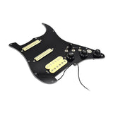 Maxbell Guitar Pickguard Right Electric Guitar Pickguard Pickup for Electric Guitars Black and yellow